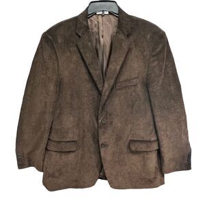Pronto Uomo Blazer Mens 44R Corduroy Sport Coat Jacket Classic 2 Button Work